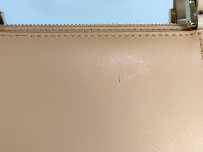 BURBERRY Leather Check Handbag Handbag