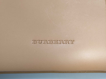 BURBERRY Leather Check Handbag Handbag