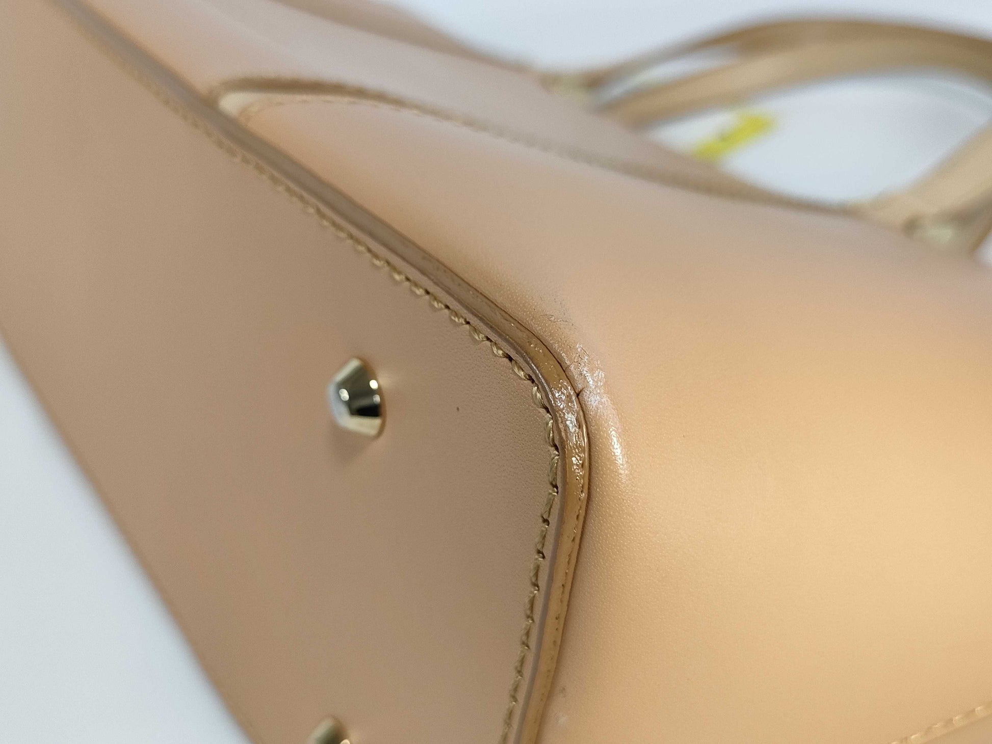 BURBERRY Leather Check Handbag Handbag