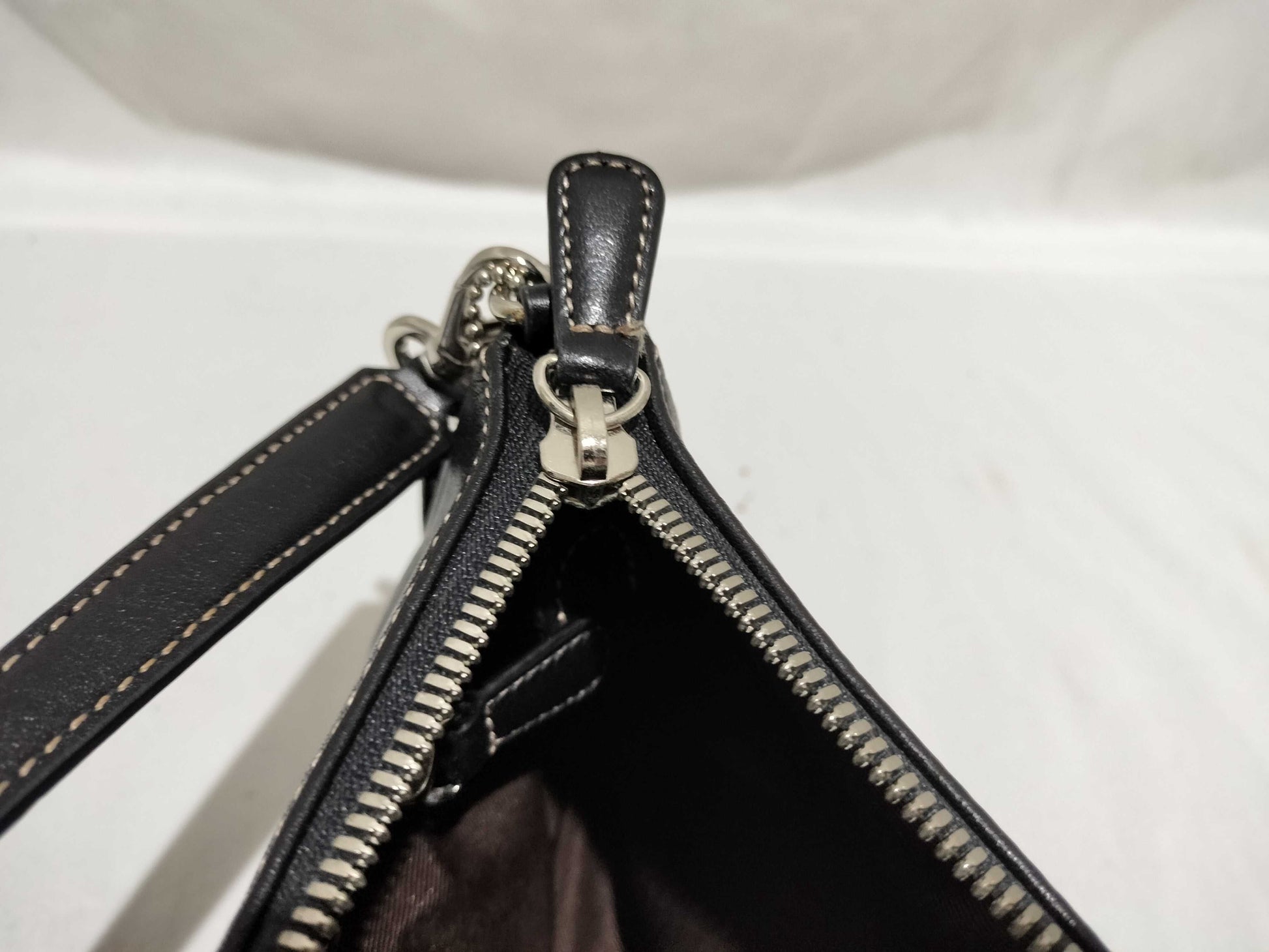 COACH 7785 Leather Mini Handbag in Black