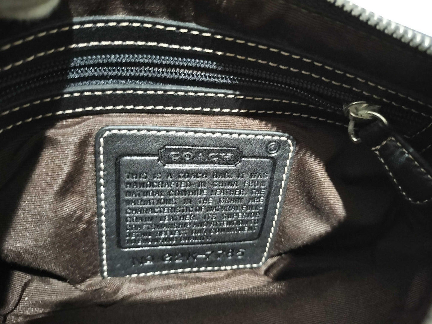 COACH 7785 Leather Mini Handbag in Black