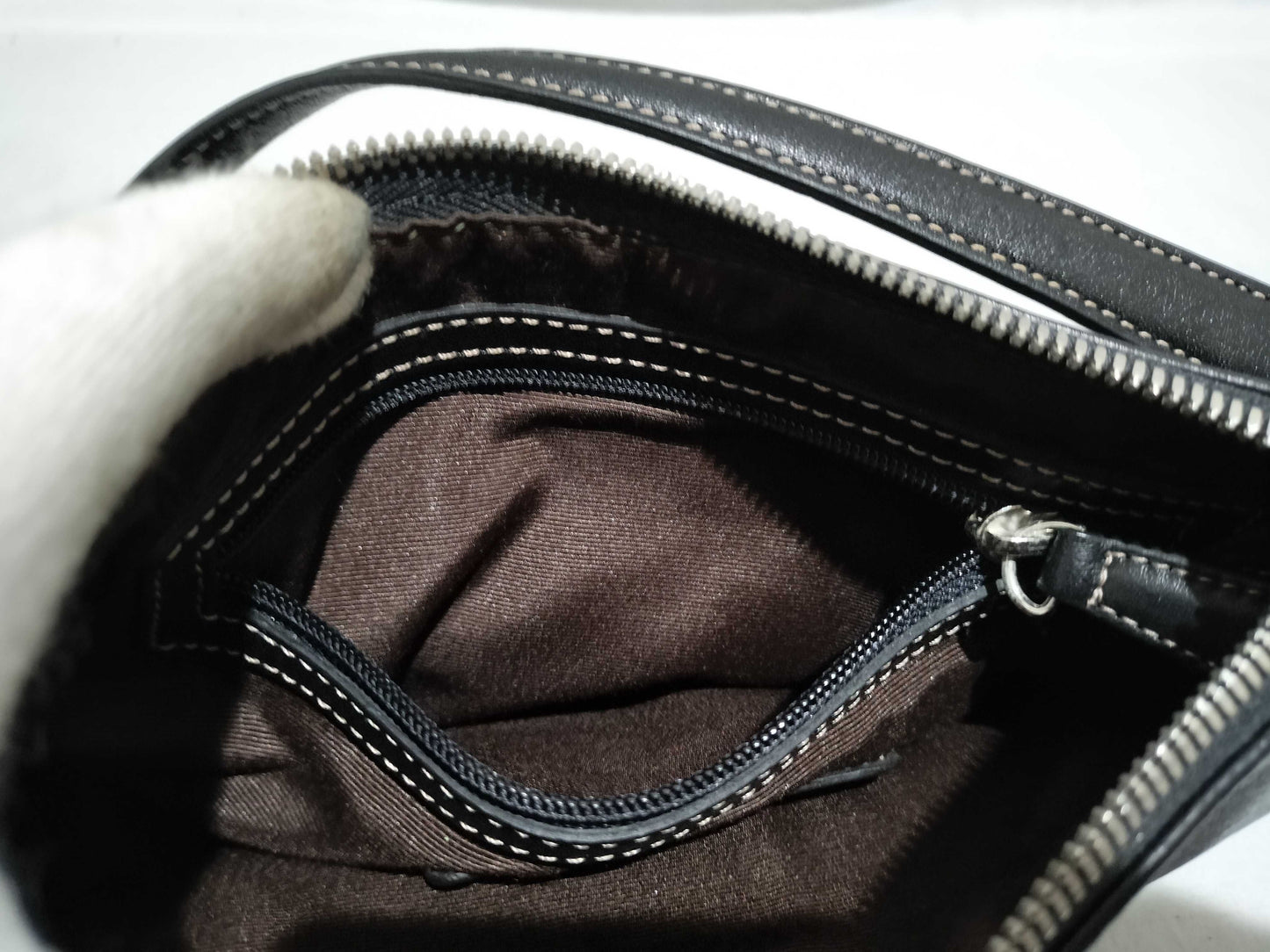 COACH 7785 Leather Mini Handbag in Black