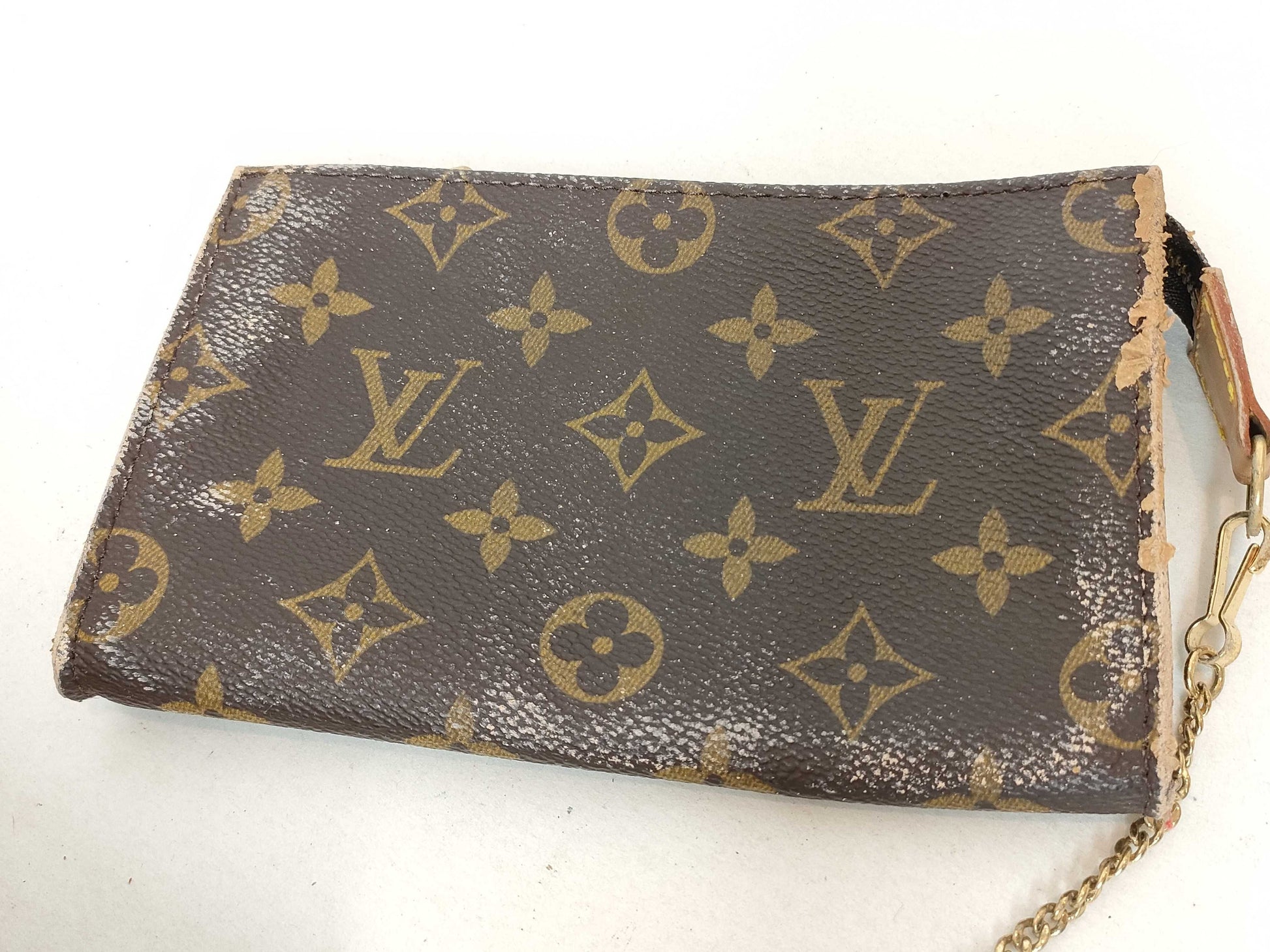 LOUIS VUITTON RFID Unverified AR1908 Monogram Bucket PM Shoulder Bag with Pouch