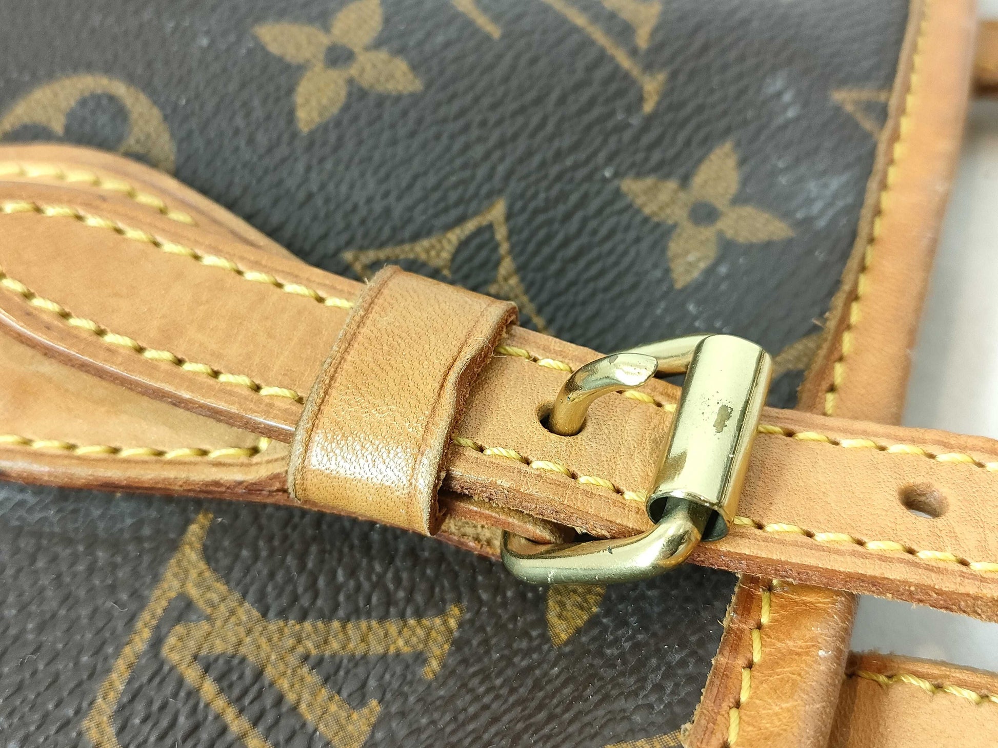 LOUIS VUITTON RFID Unverified AR1908 Monogram Bucket PM Shoulder Bag with Pouch