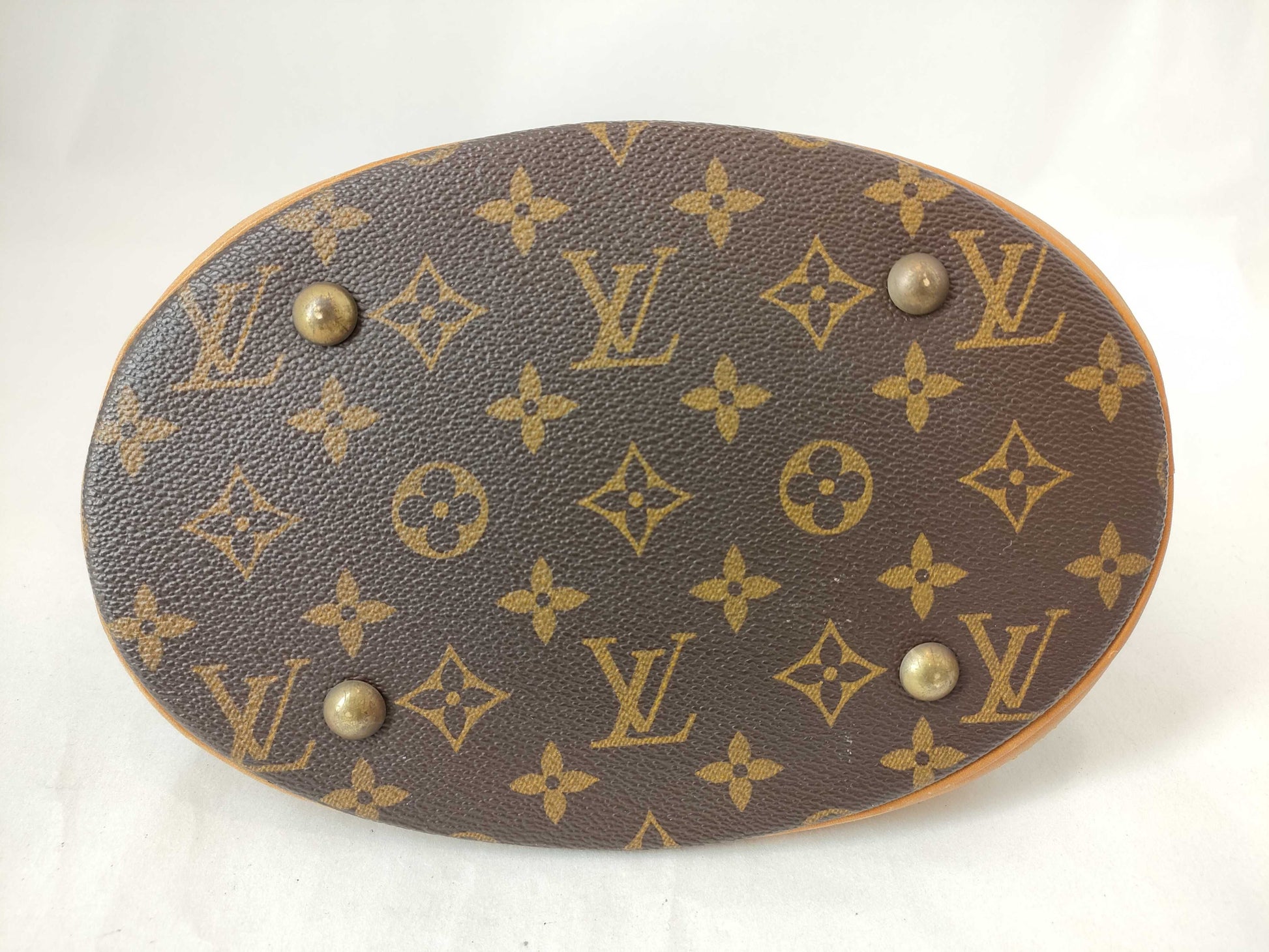 LOUIS VUITTON RFID Unverified AR1908 Monogram Bucket PM Shoulder Bag with Pouch