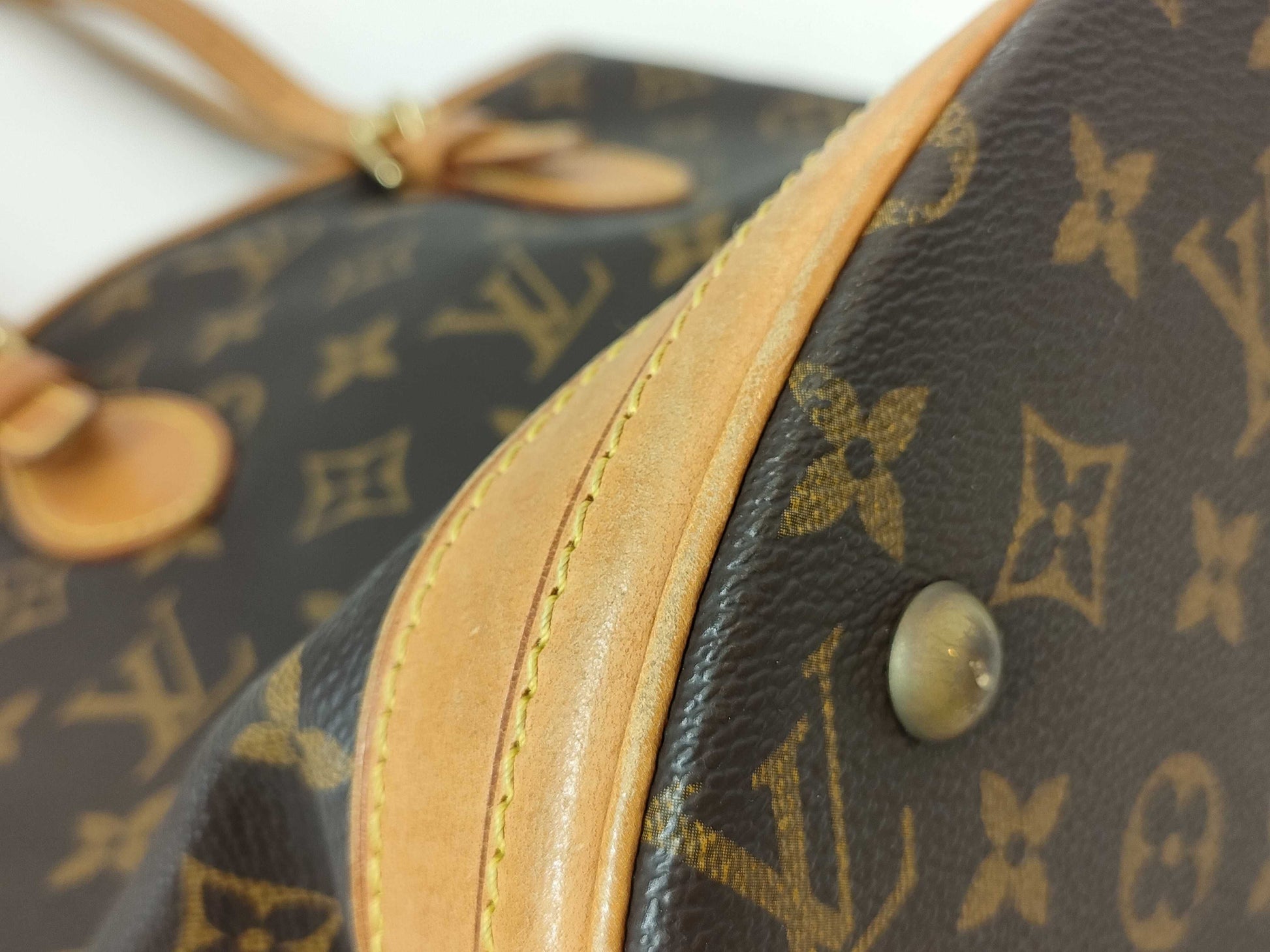 LOUIS VUITTON RFID Unverified AR1908 Monogram Bucket PM Shoulder Bag with Pouch