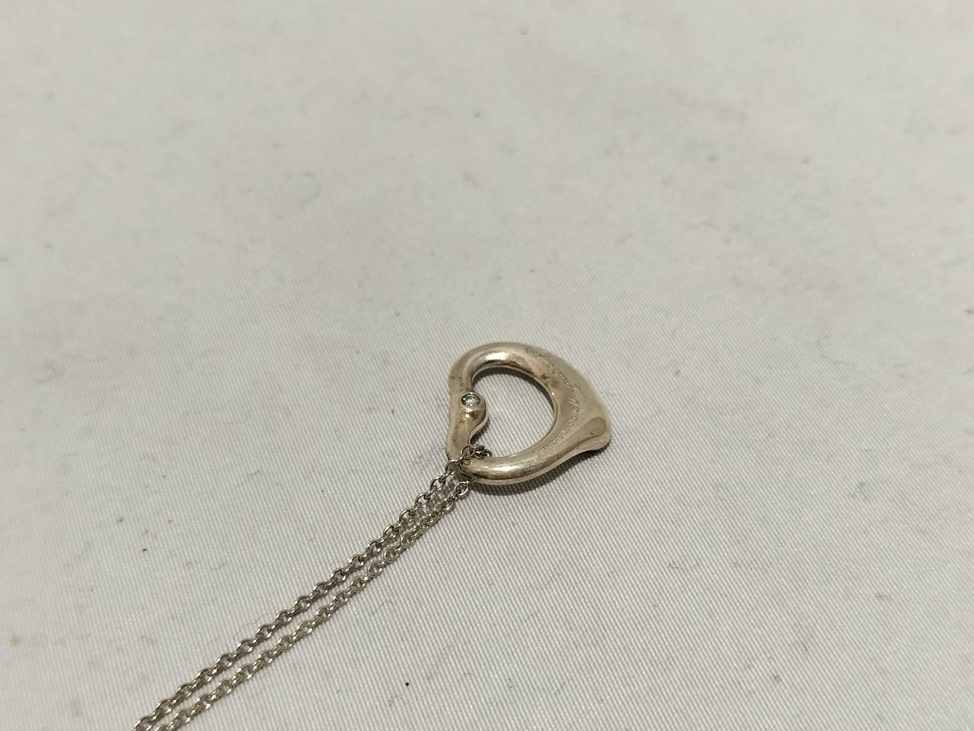 Tiffany & Co. Open Heart 925 1P Necklace