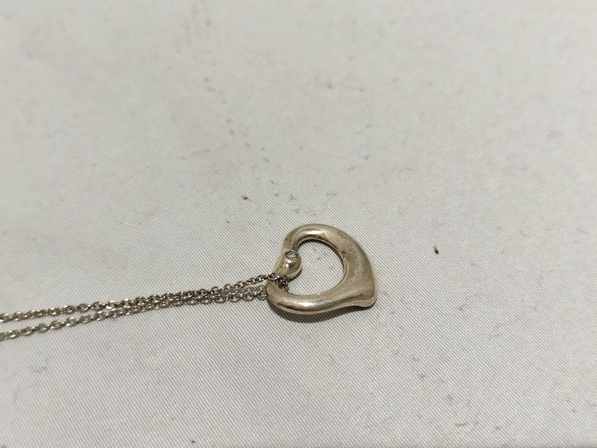 Tiffany & Co. Open Heart 925 1P Necklace