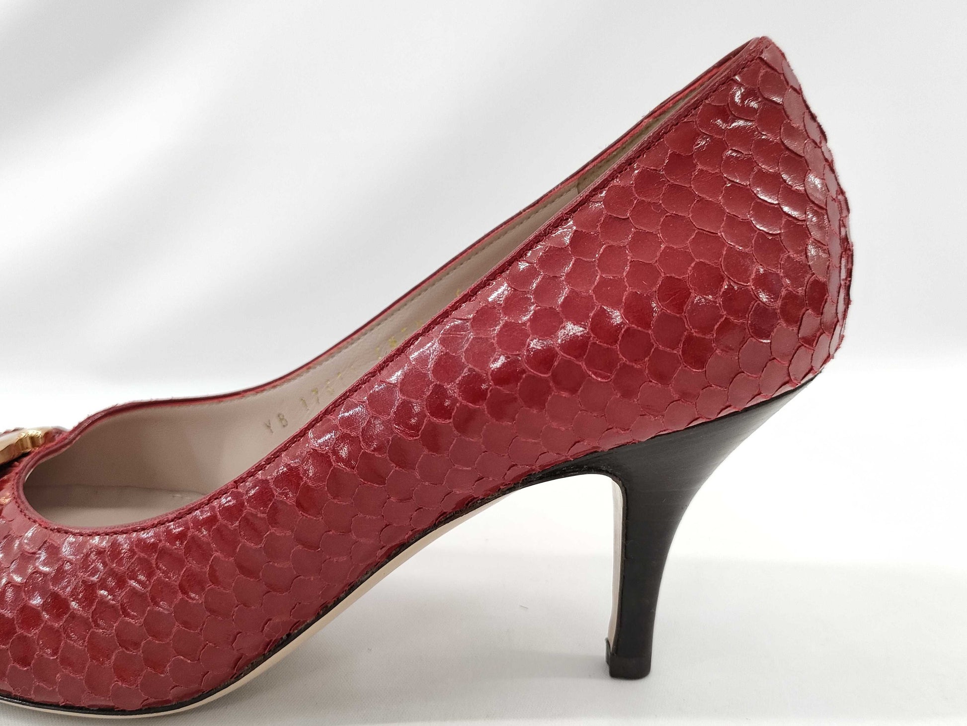 Salvatore Ferragamo Vara Embossed Pumps