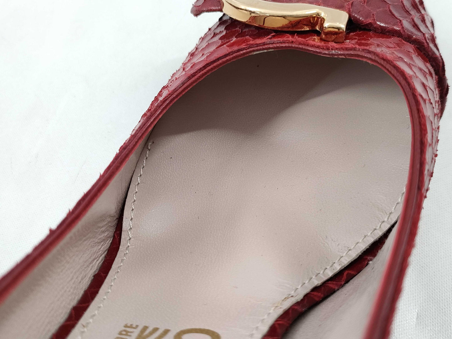 Salvatore Ferragamo Vara Embossed Pumps