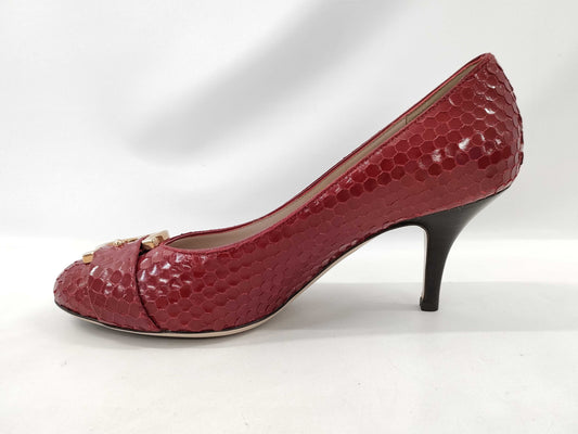 Salvatore Ferragamo Vara Embossed Pumps