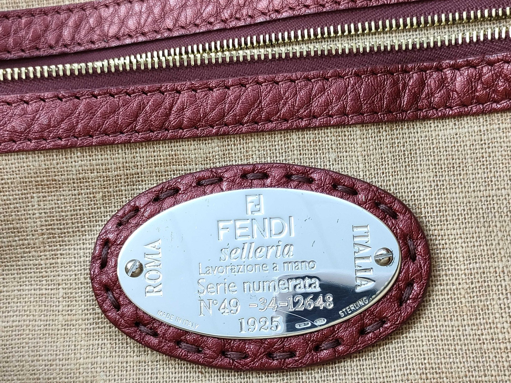 FENDI Selleria Zucca Tote Bag