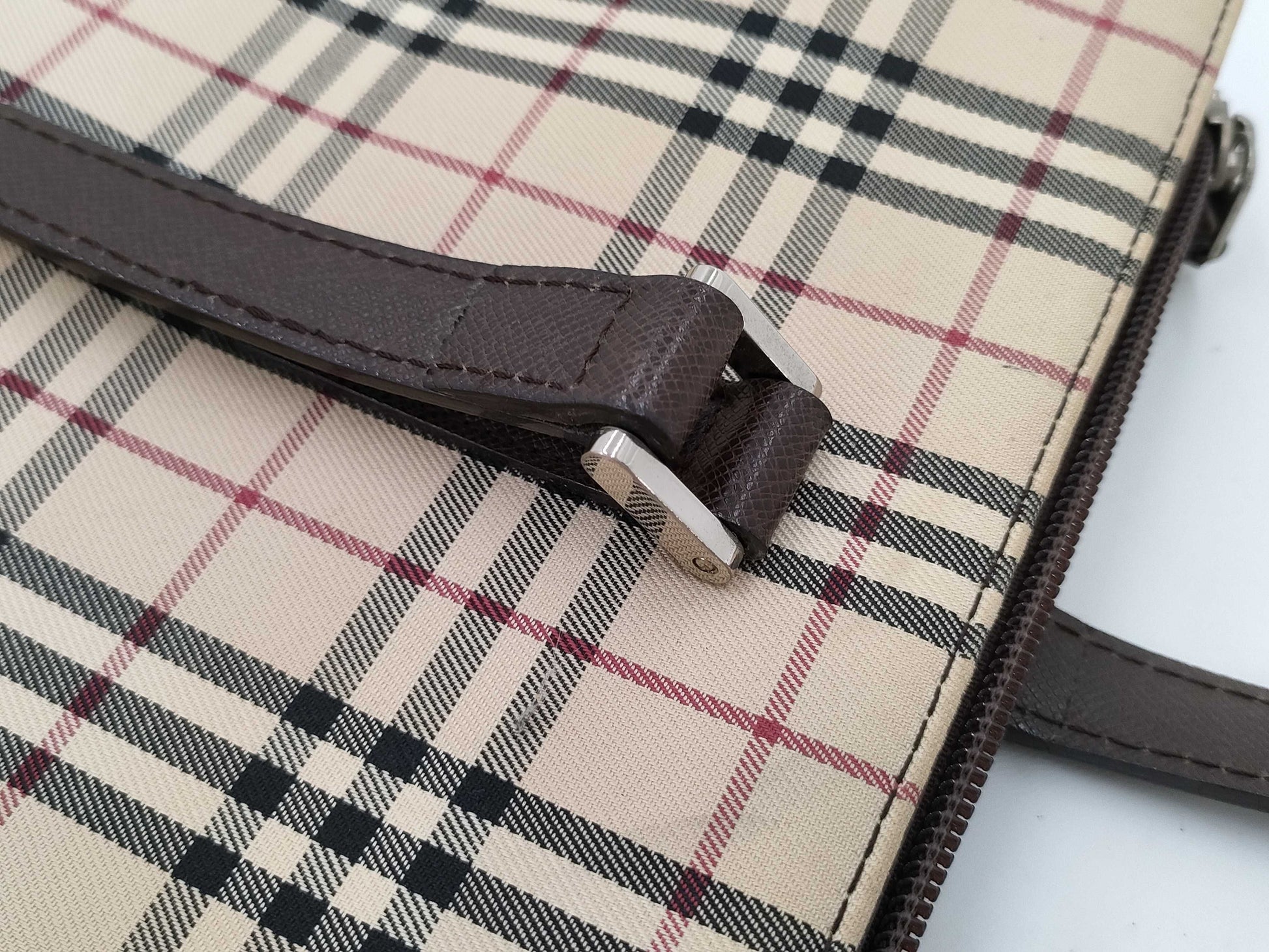 BURBERRY Nova Check Tote Bag