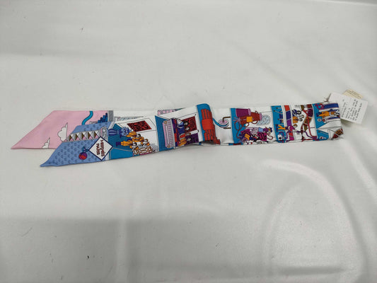 HERMES Twilly Maison Decalle Scarf