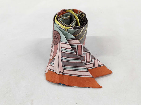 HERMES Twilly Bridle and Charm Scarf