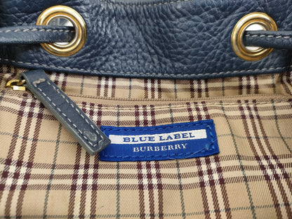 BURBERRY Blue Label Denim Nova Check Handbag