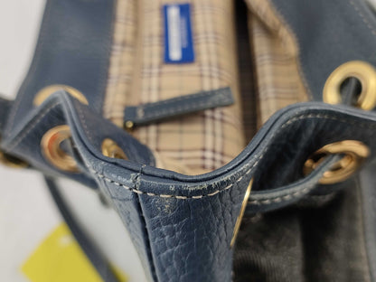 BURBERRY Blue Label Denim Nova Check Handbag