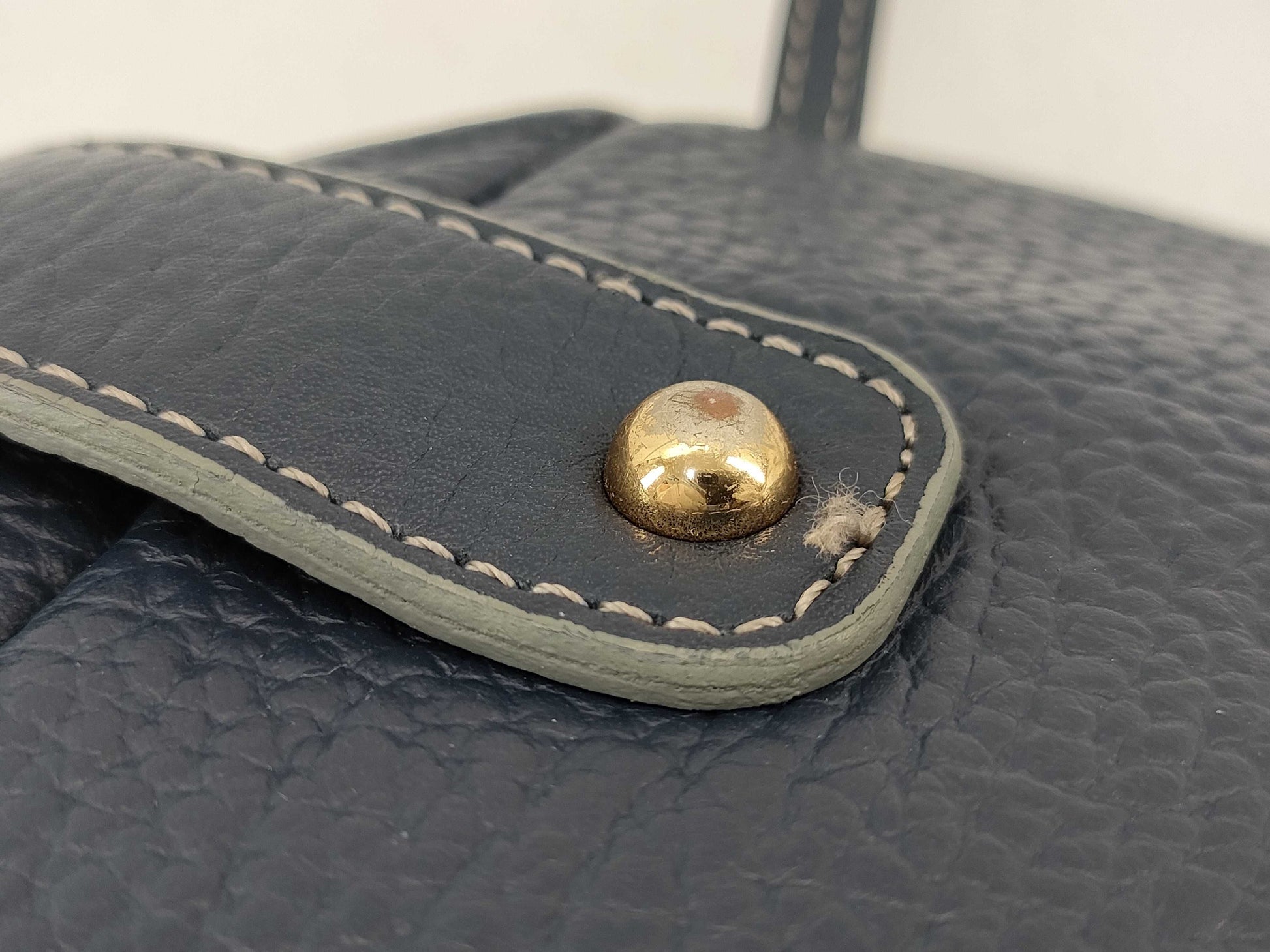 BURBERRY Blue Label Denim Nova Check Handbag