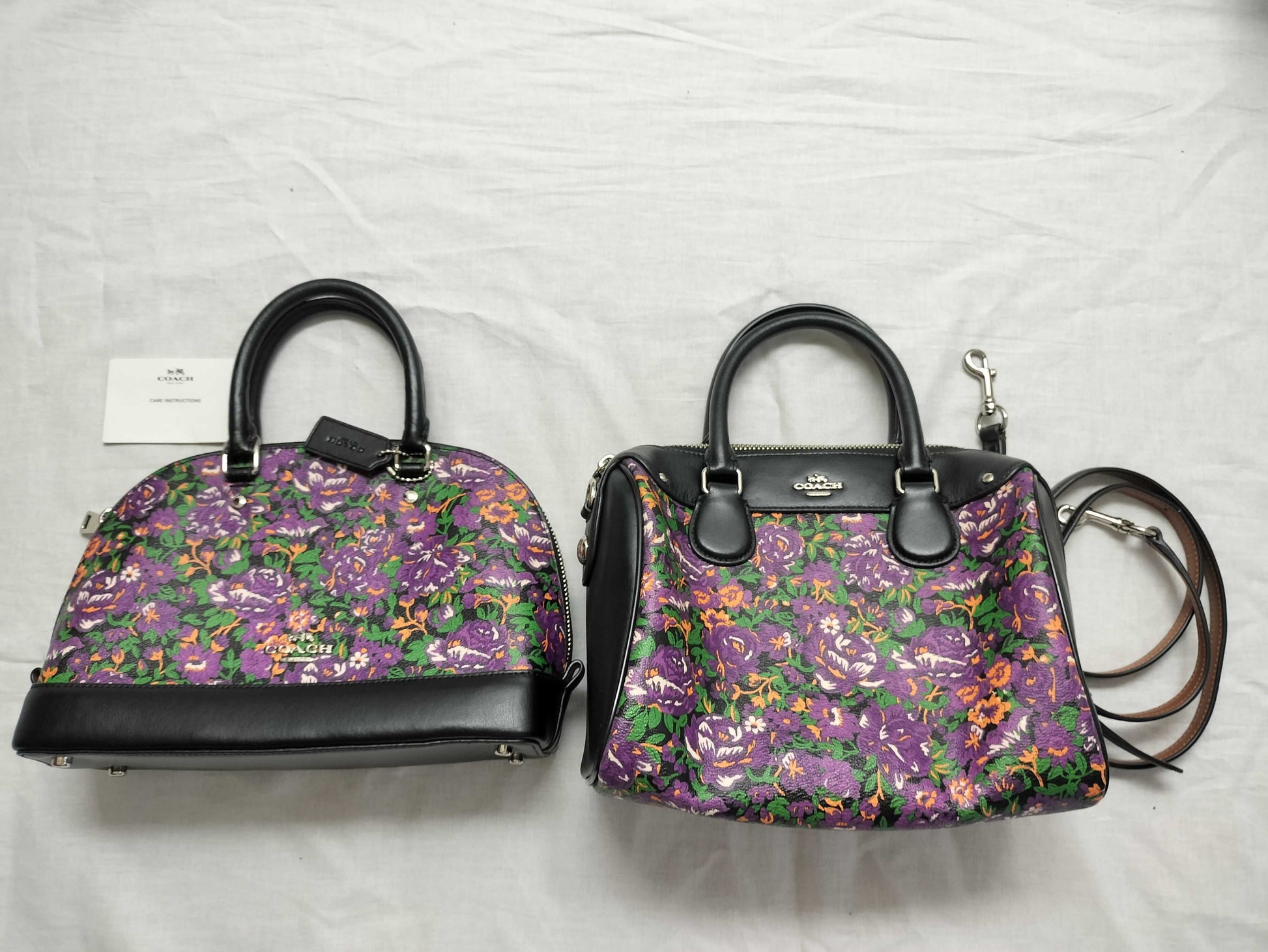 COACH F57921 F57623 Floral Print Handbag/2-Way