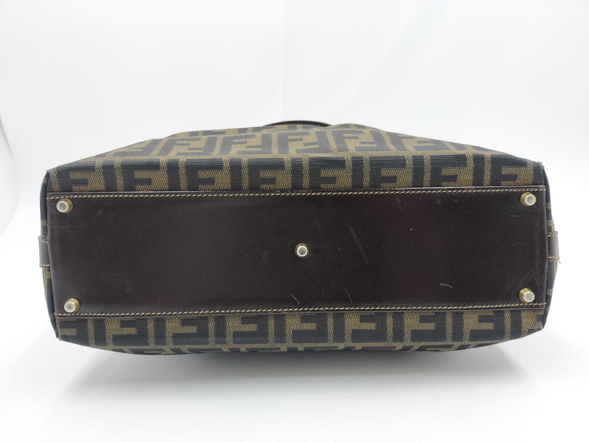 FENDI Zucca pattern FF hardware handbag