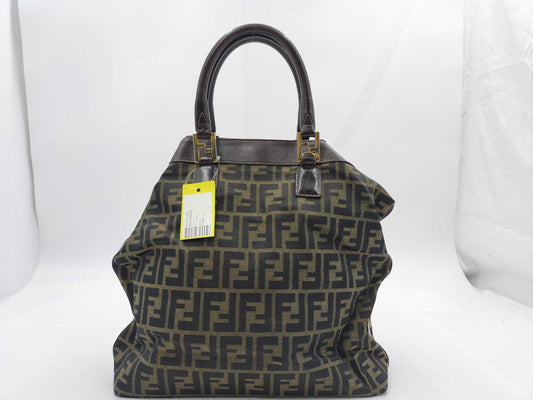 FENDI Zucca pattern FF hardware handbag