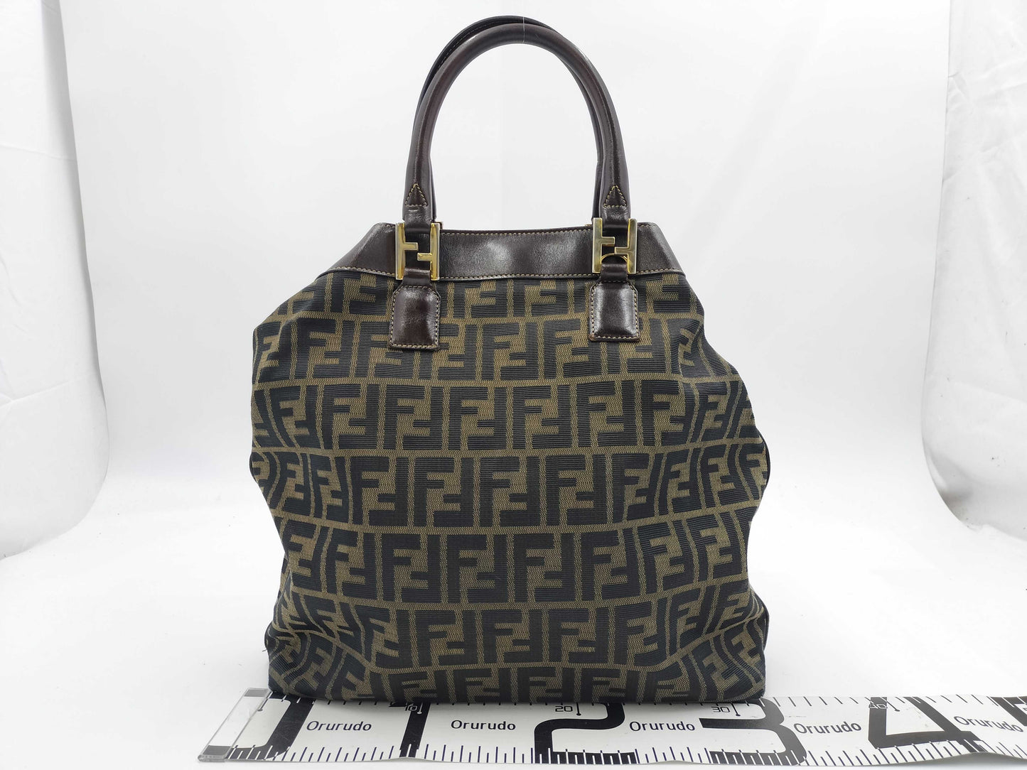 FENDI Zucca pattern FF hardware handbag