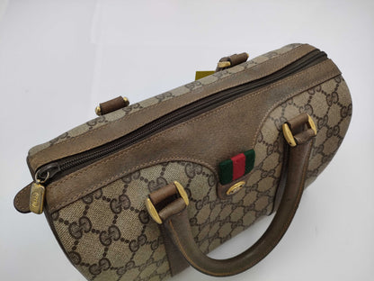 GUCCI GG Supreme 40.02.006 Sherry Mini Boston Handbag