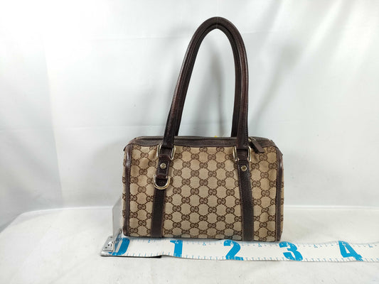 GUCCI GG Canvas 002058 Boston Bag Handbag