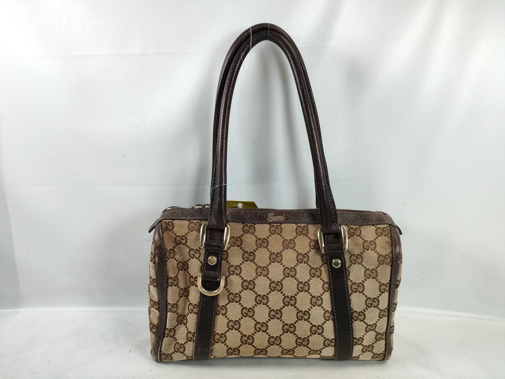GUCCI GG Canvas 002058 Boston Bag Handbag