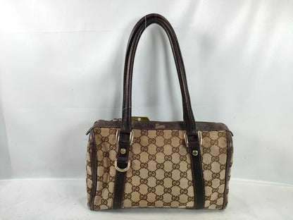 GUCCI GG Canvas 002058 Boston Bag Handbag