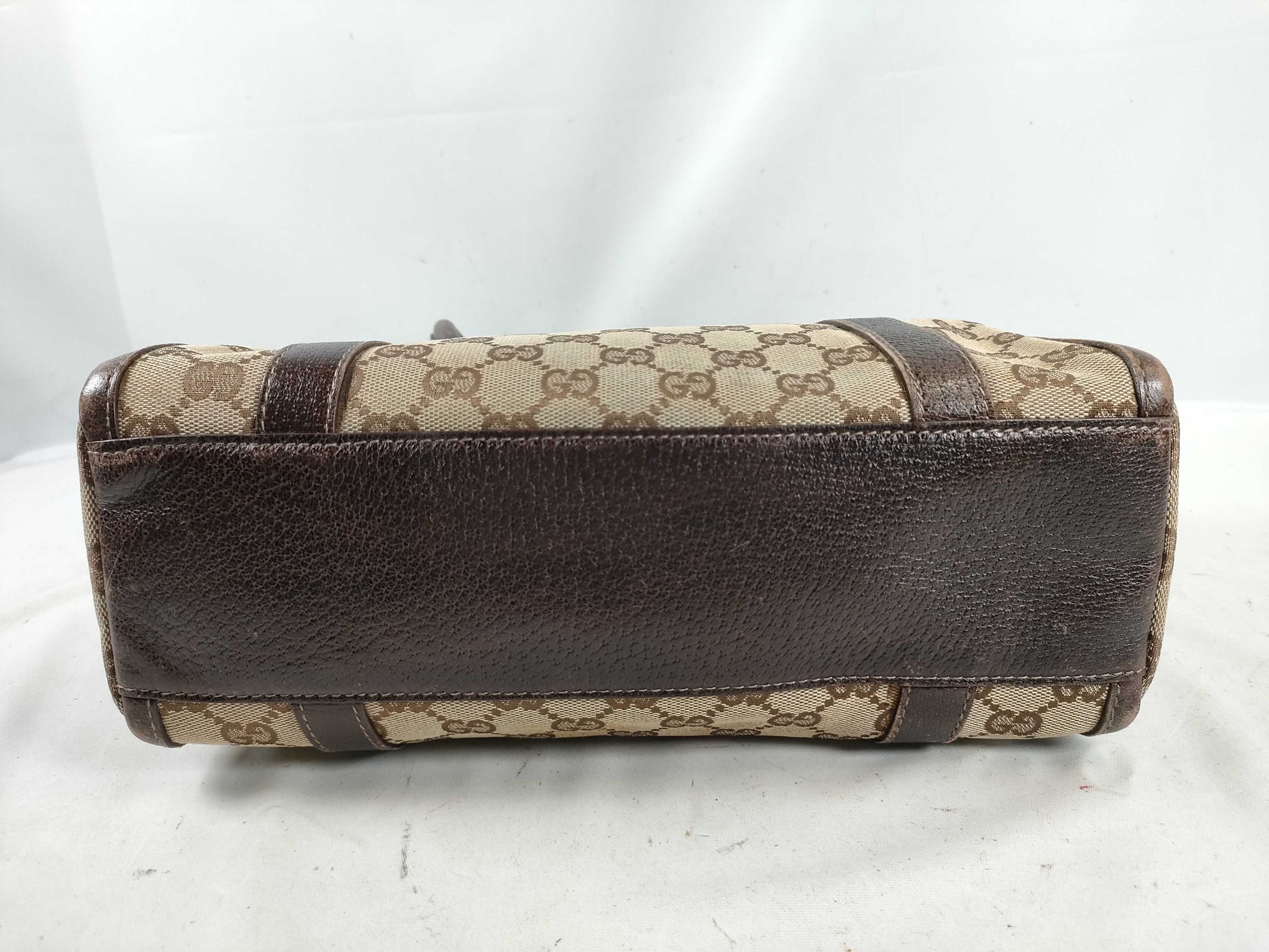 GUCCI GG Canvas 002058 Boston Bag Handbag