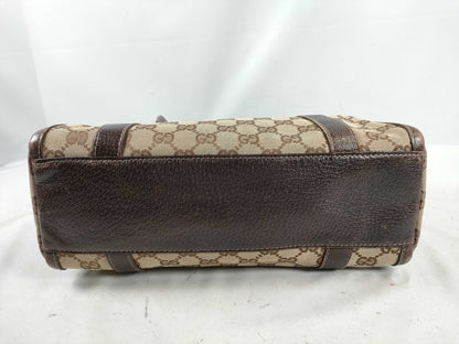 GUCCI GG Canvas 002058 Boston Bag Handbag