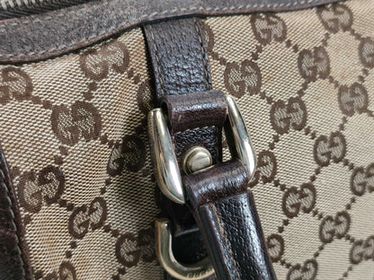 GUCCI GG Canvas 002058 Boston Bag Handbag