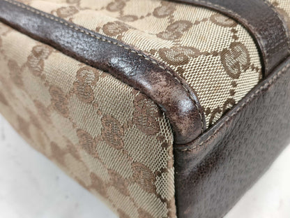 GUCCI GG Canvas 002058 Boston Bag Handbag