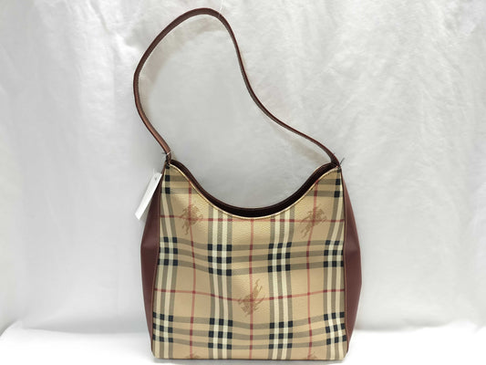 BURBERRY Nova Check PVC One-Shoulder Shoulder Bag
