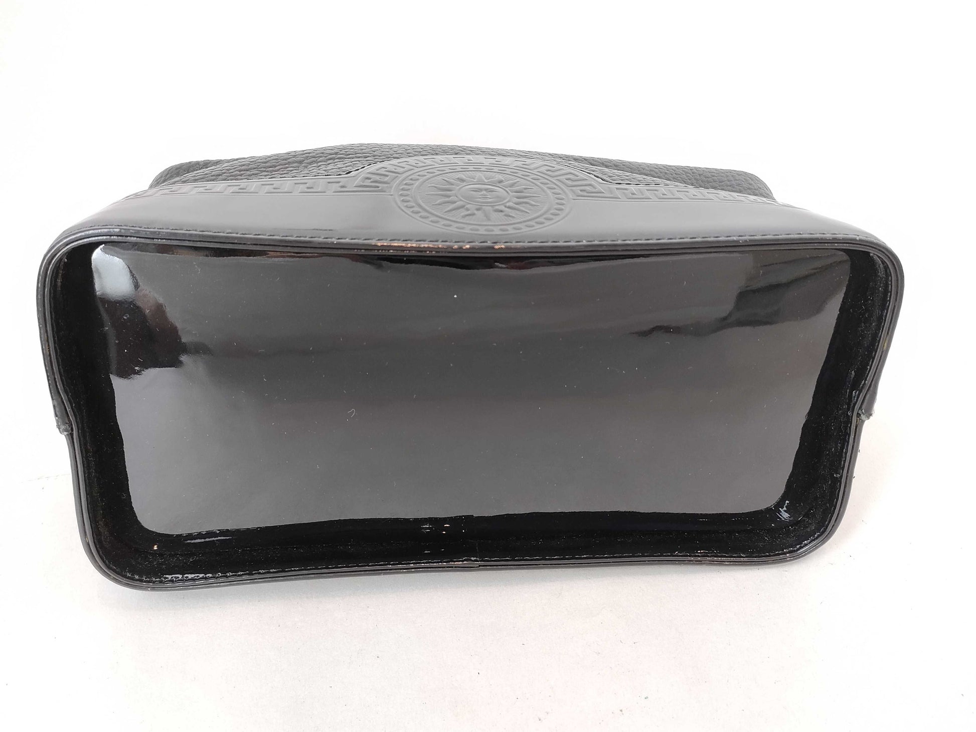 VERSACE One-Shoulder Patent Leather Handbag