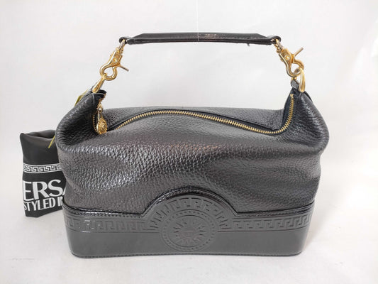 VERSACE One-Shoulder Patent Leather Handbag