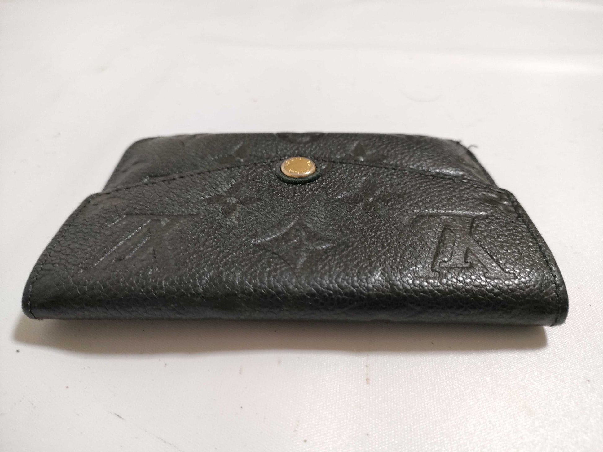 LOUIS VUITTON RFID Unverified Monogram Empreinte Pochette Cle M60633 Noir Coin Purse