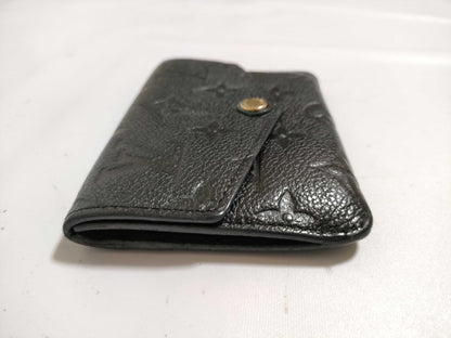 LOUIS VUITTON RFID Unverified Monogram Empreinte Pochette Cle M60633 Noir Coin Purse