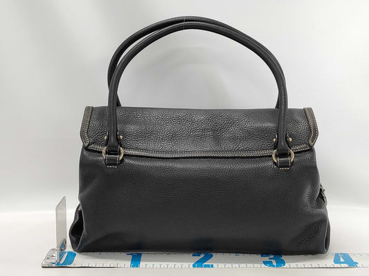 Salvatore Ferragamo Gancini Leather Hand Boston Bag