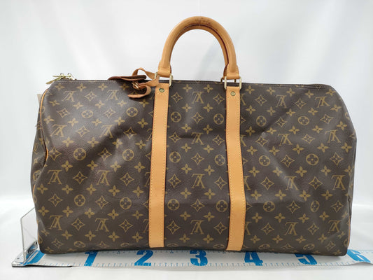 LOUIS VUITTON Monogram Keepall 55 Boston Bag
