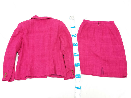 CHANEL Tweed/Set-up/Size 38/Pink Other Apparel