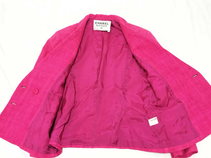 CHANEL Tweed/Set-up/Size 38/Pink Other Apparel