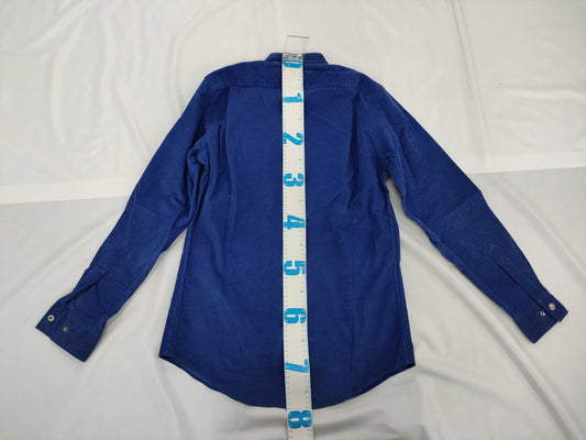 HERMES Corduroy Shirt/H Button/90s Shirt