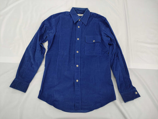 HERMES Corduroy Shirt/H Button/90s Shirt