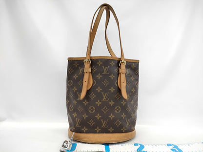 LOUIS VUITTON Monogram M42238 Bucket PM Tote Bag