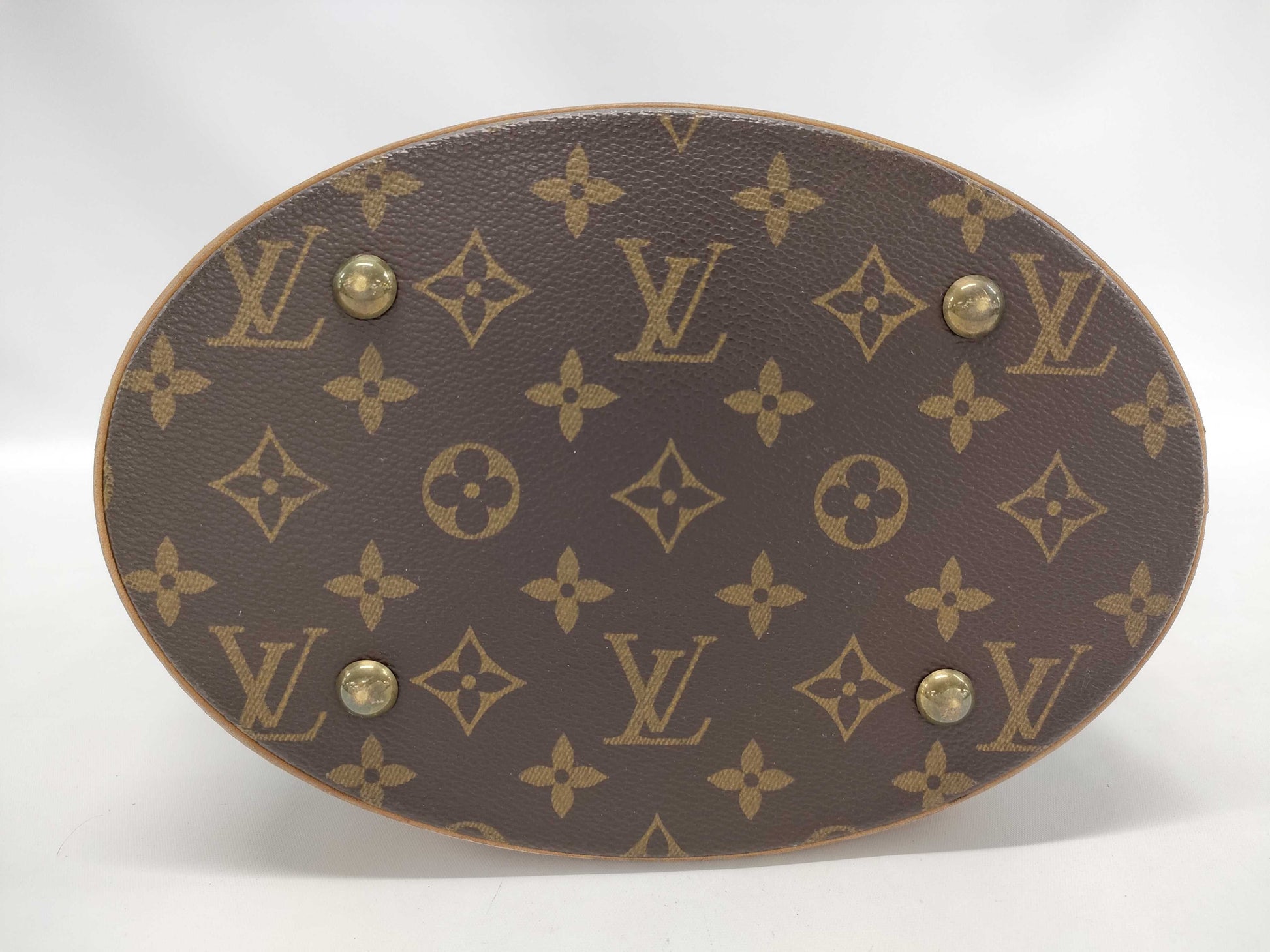 LOUIS VUITTON Monogram M42238 Bucket PM Tote Bag