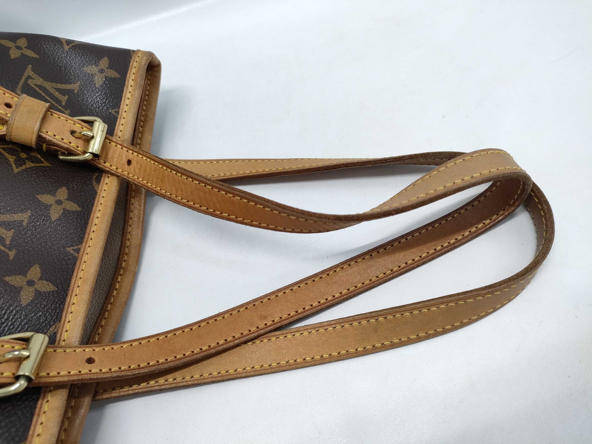 LOUIS VUITTON Monogram M42238 Bucket PM Tote Bag