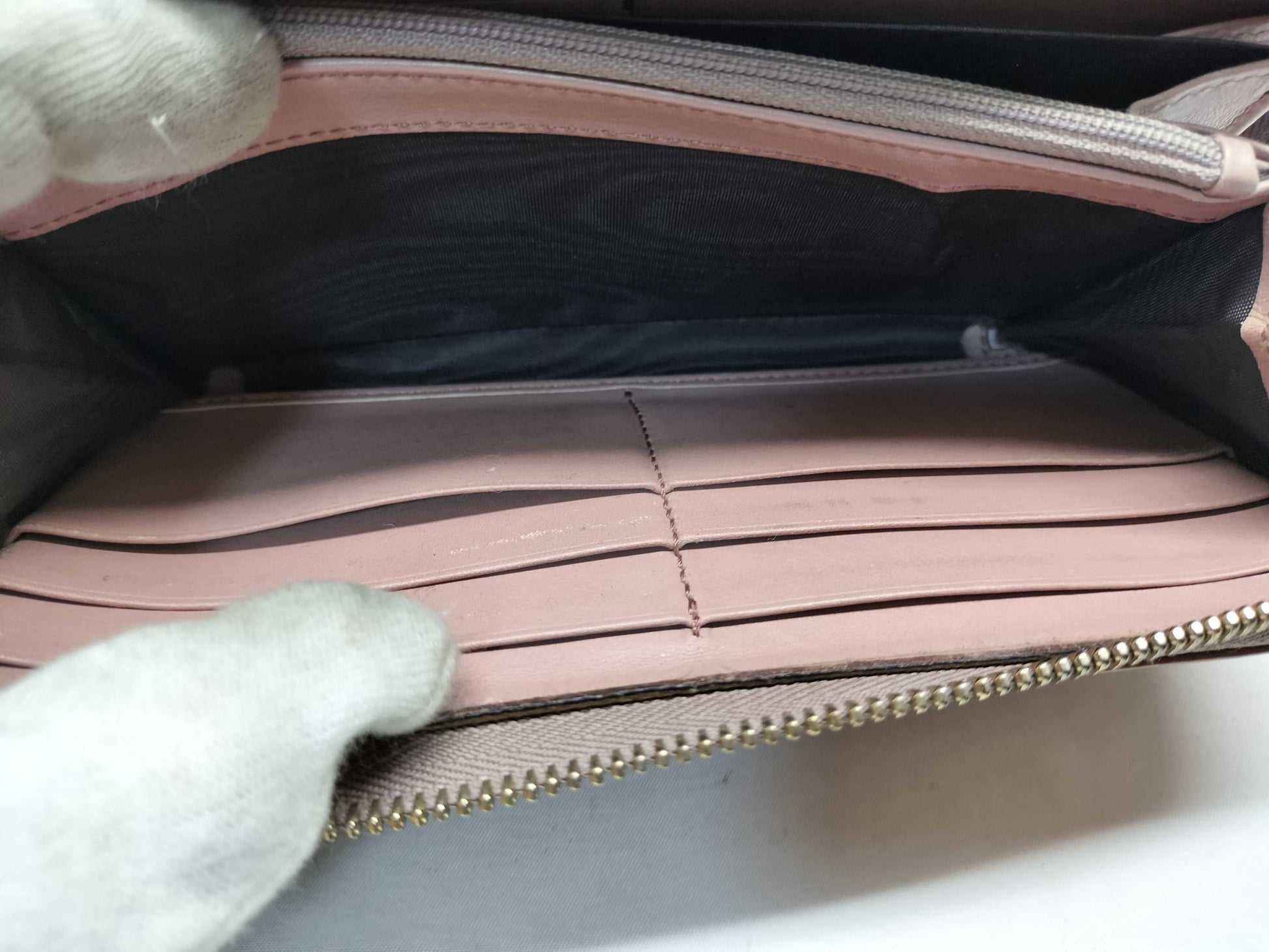GUCCI 308004 Soho Round Zip Long Wallet