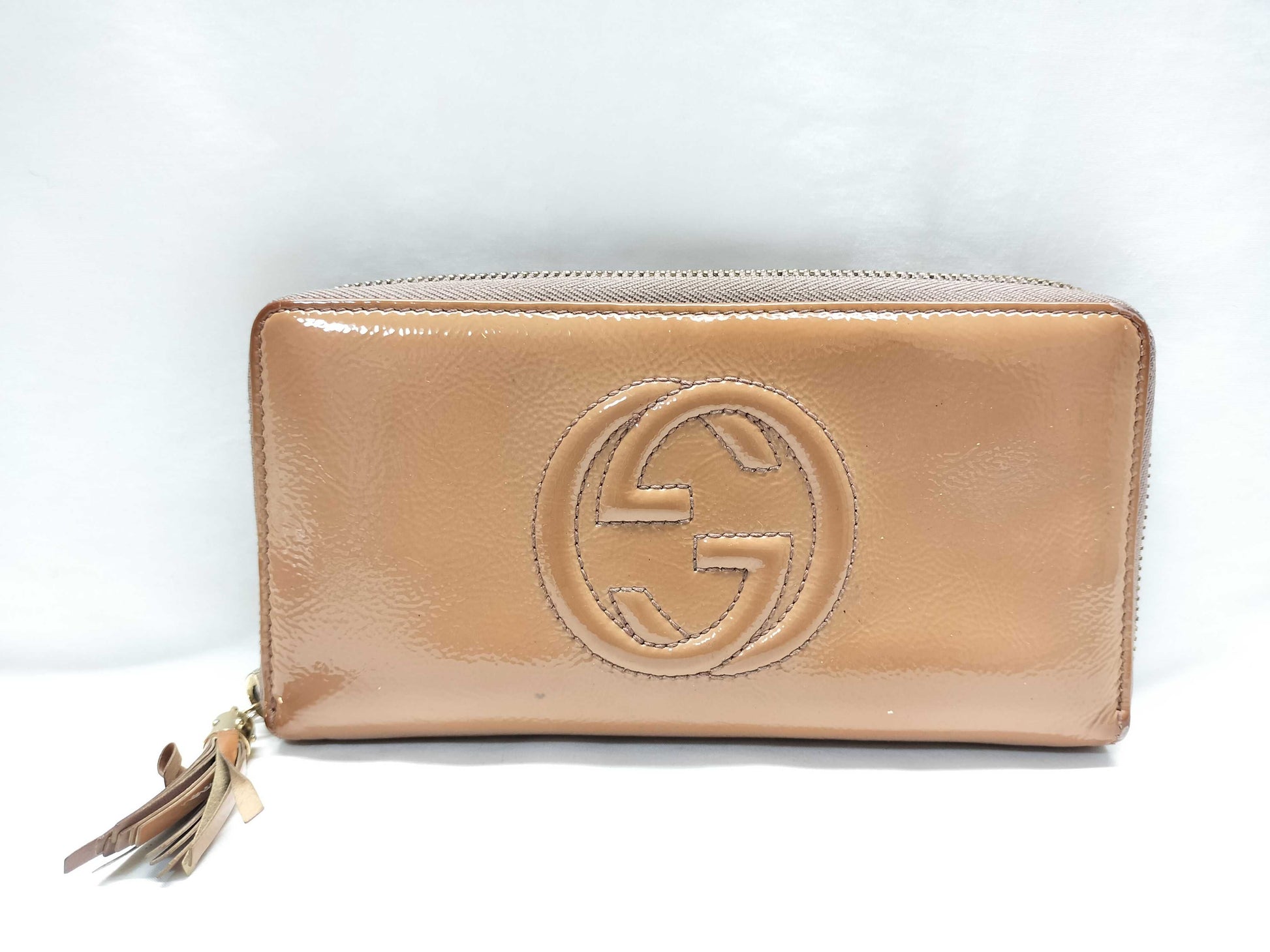 GUCCI 308004 Soho Round Zip Long Wallet